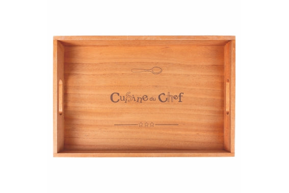 RECTANGULAR TRAY 45X30CM WOOD 3 ASST. - 5918711