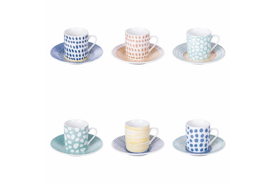 MAREA SET 6PC COFFEE CUP 90ML/ SAUCER - 5920268