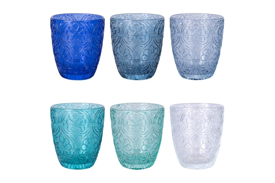 Granada Ocean Set of 6 Glass Tumblers, 300 ml, Ocean 5920874
