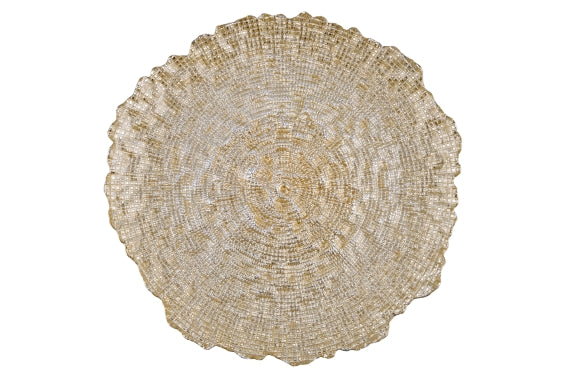 CHAMPAGNE GLASS WAVY UNDERPLATE 33CM - 5924961