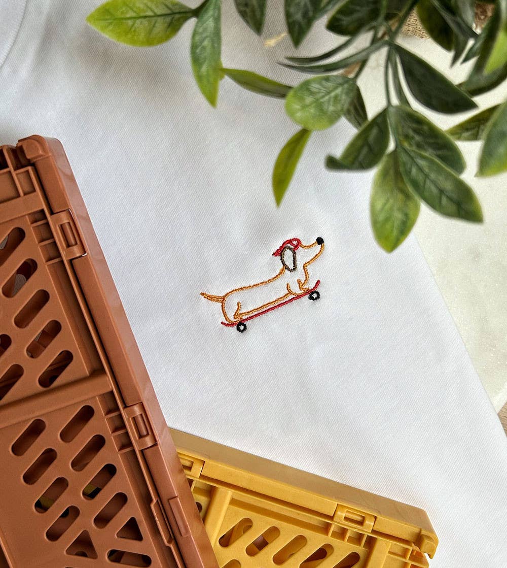 T-shirt brodé - Teckel