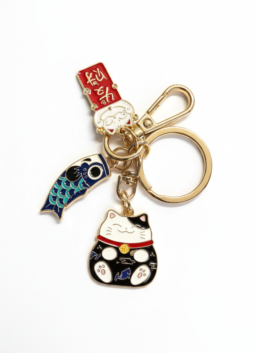 Lucky Cat key ring