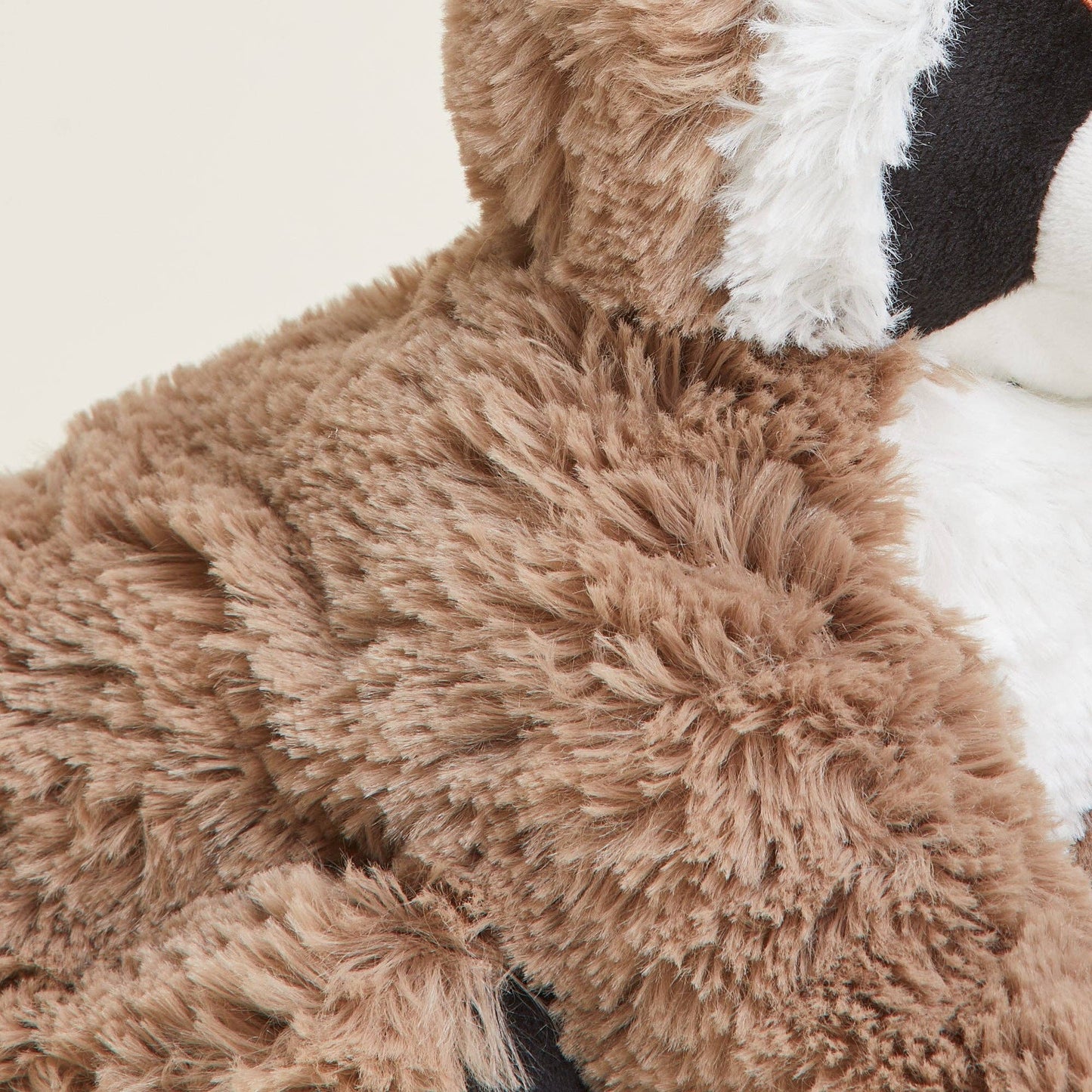Warmies pluche warmwaterkruik met wasbeerprint