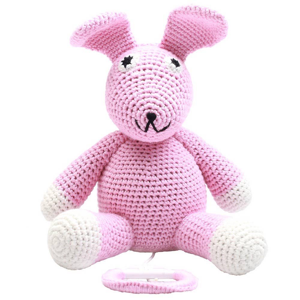 Muziekdoos - Lichtroze Konijn