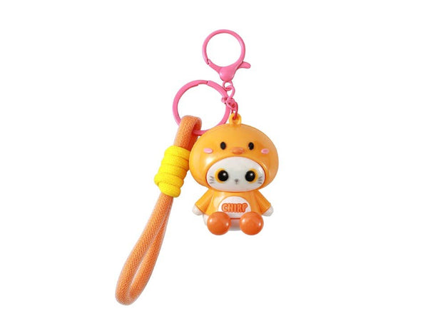 Duck Hoodie Cat Keychain