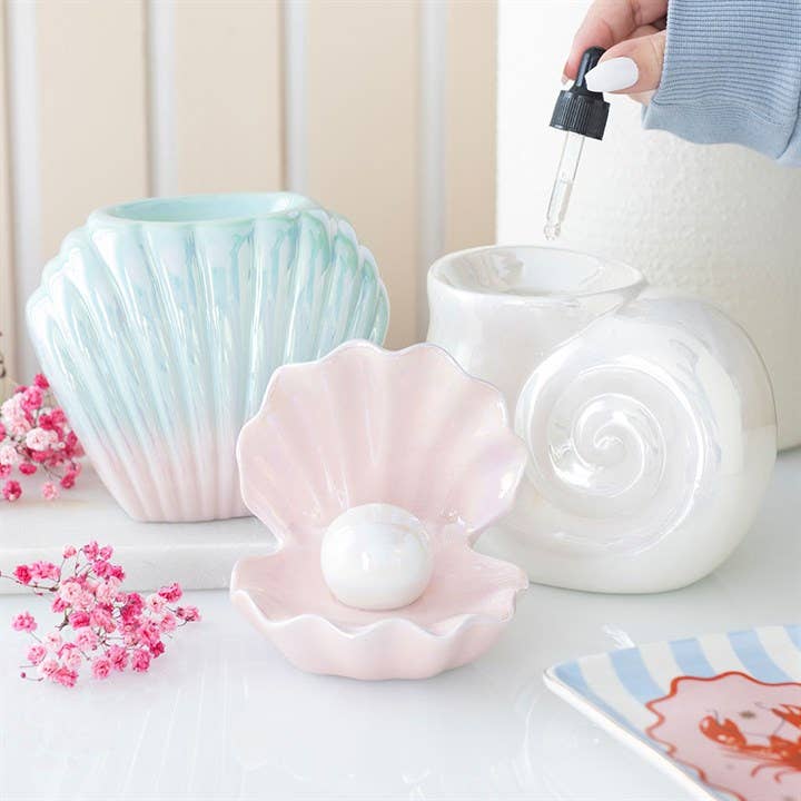 Iridescent Seashell Oil Burner