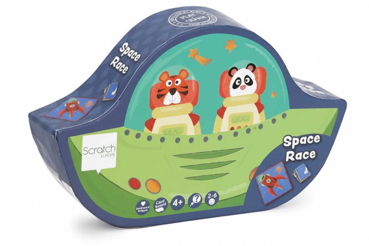 Scratch Jeu Compact: QUÊTE DE L'ESPACE, en boîte forme 15.5x9.9x3.5cm, 4+
