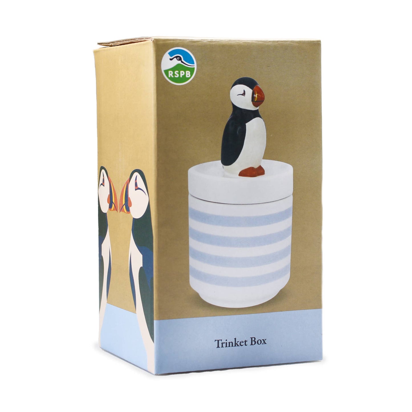 Puffin Ceramic Jewelry Box