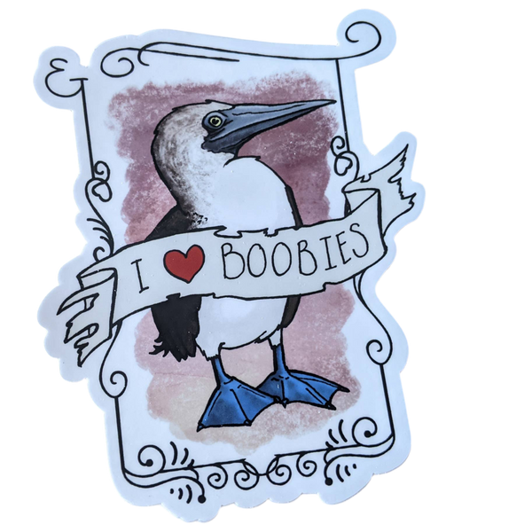 I Love Crazy People Sticker