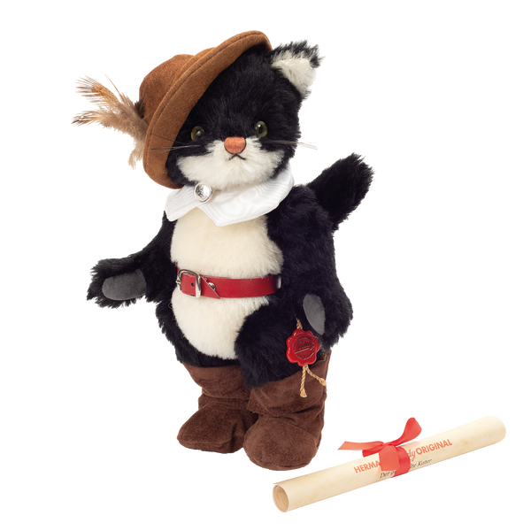Chat Botté de Collection en Peluche – Édition Limitée - Teddy Hermann