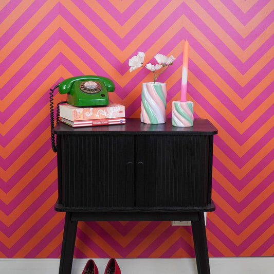 Marshmallow Vase - Pink/Mint/Lilac - 10x10x15cm