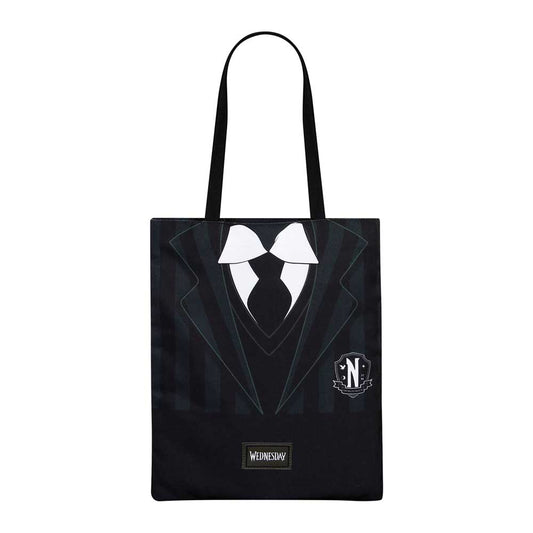 Mercredi Uniform-Sac de Courses Shopping Bag, Noir