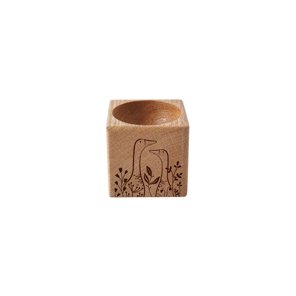 Coquetier en chêne Bramble Farm "Canards coureurs"