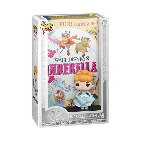 Funko Pop! Movie Poster Cendrillon avec Jaq – Disney