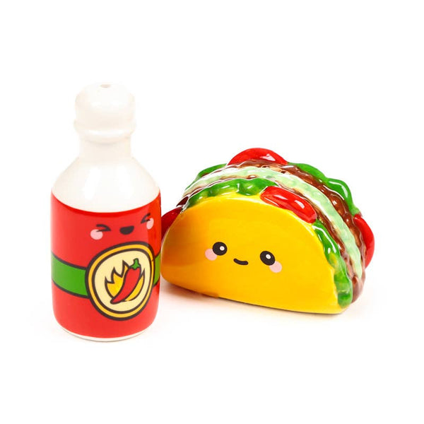 Salière et poivrière Taco & Sauce Piquante