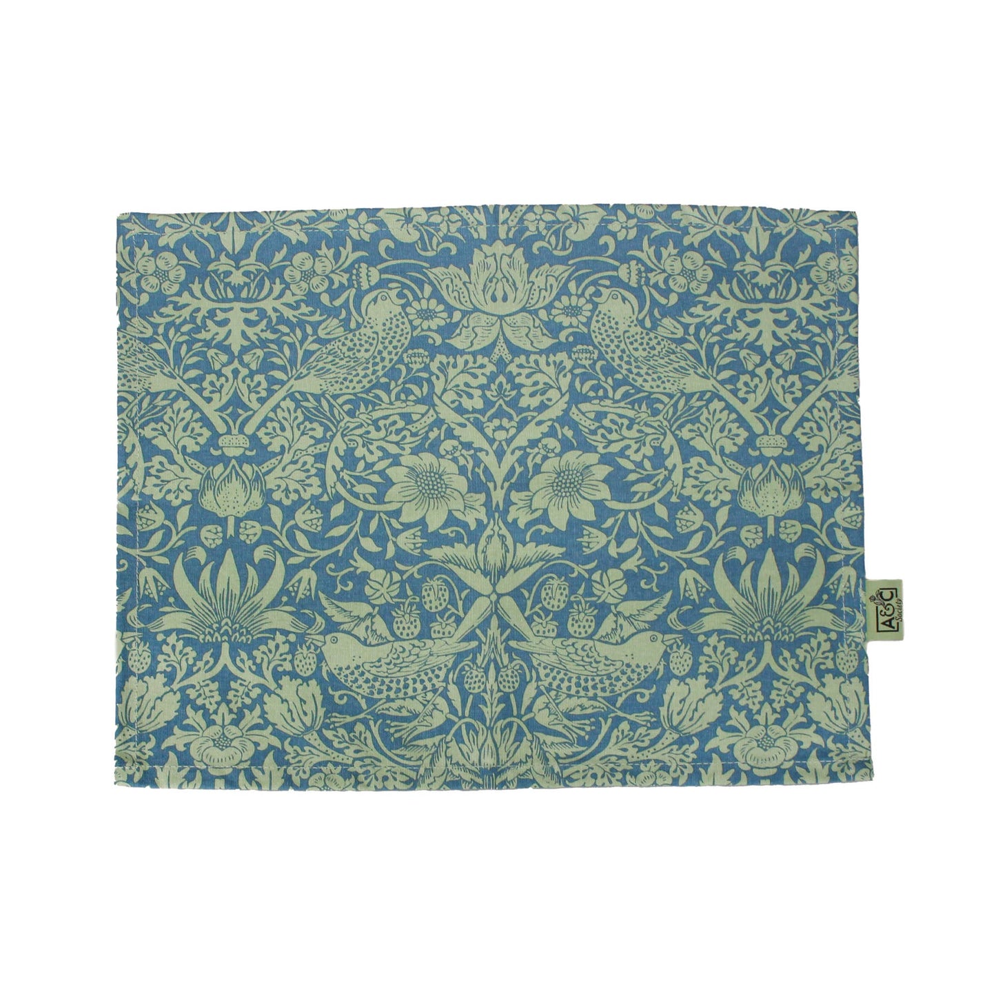 William Morris Sage Green Recycled Cotton Placemats & Napkins