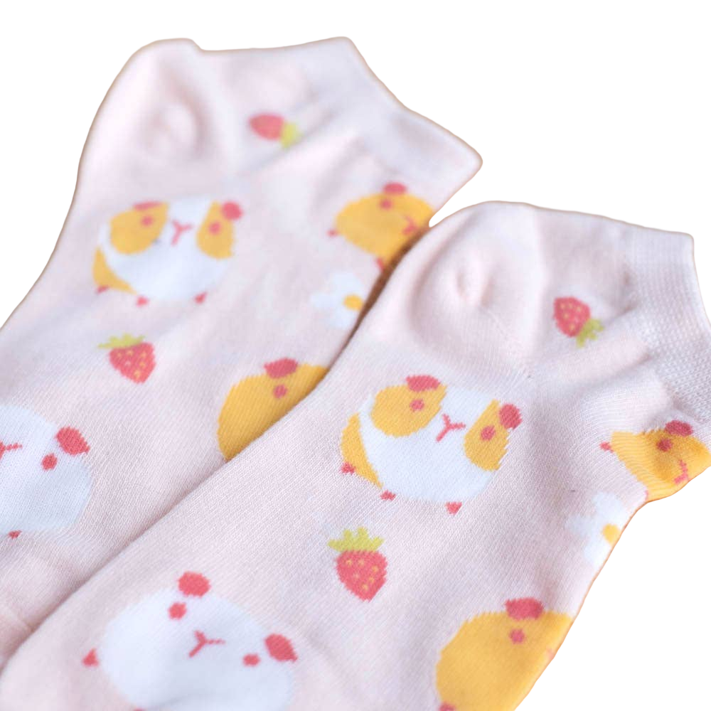 Strawberry Guinea Pig Socks