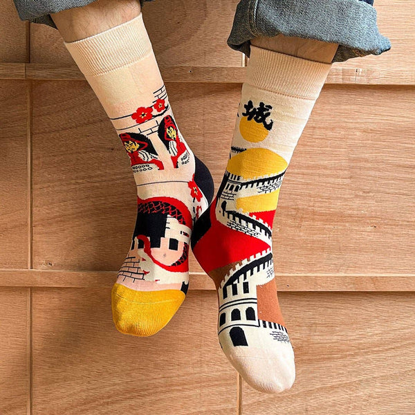 Mismatched Socks China "The Great Wall of China"