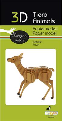 3D Paper Model - Fawn