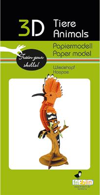 Modèle En Papier 3D - Huppe fasciée