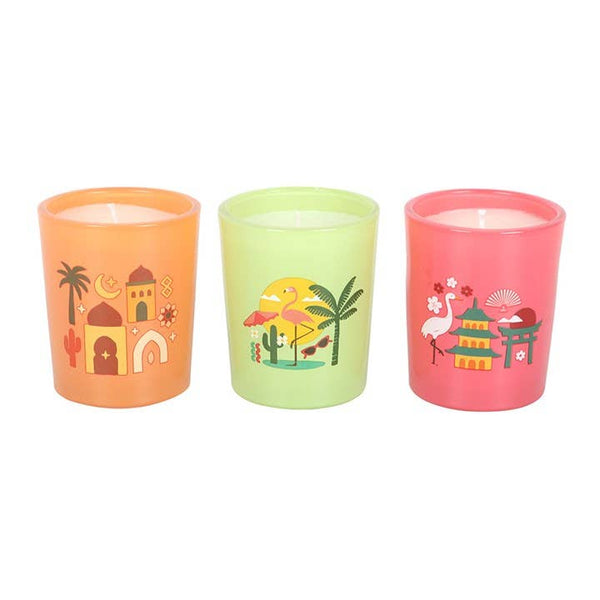 World Scents Scented Candle Trio