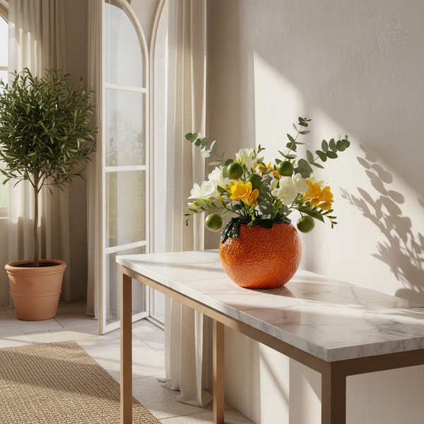 Small Orange Vase