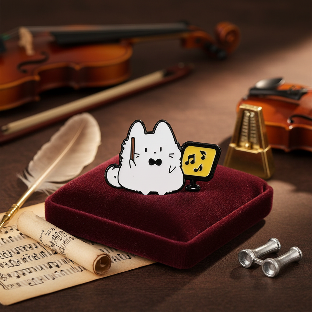 Pin's Chat Chef dâorchestre