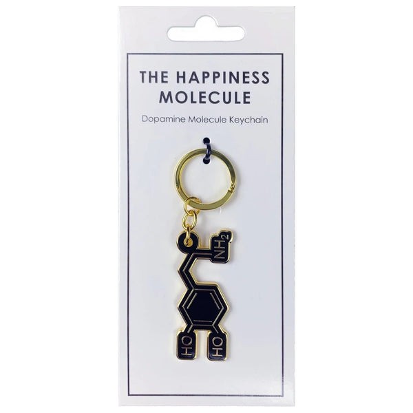 Dopamine Molecule Keychain