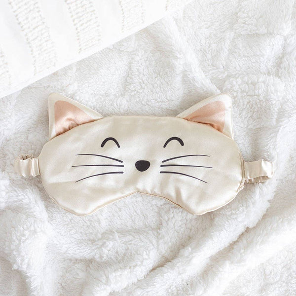Masque de Nuit Chat en Satin