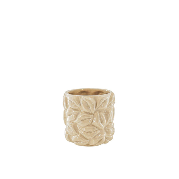 Pot - Kisses - Ceramic - Beige - 11x11x11.5cm