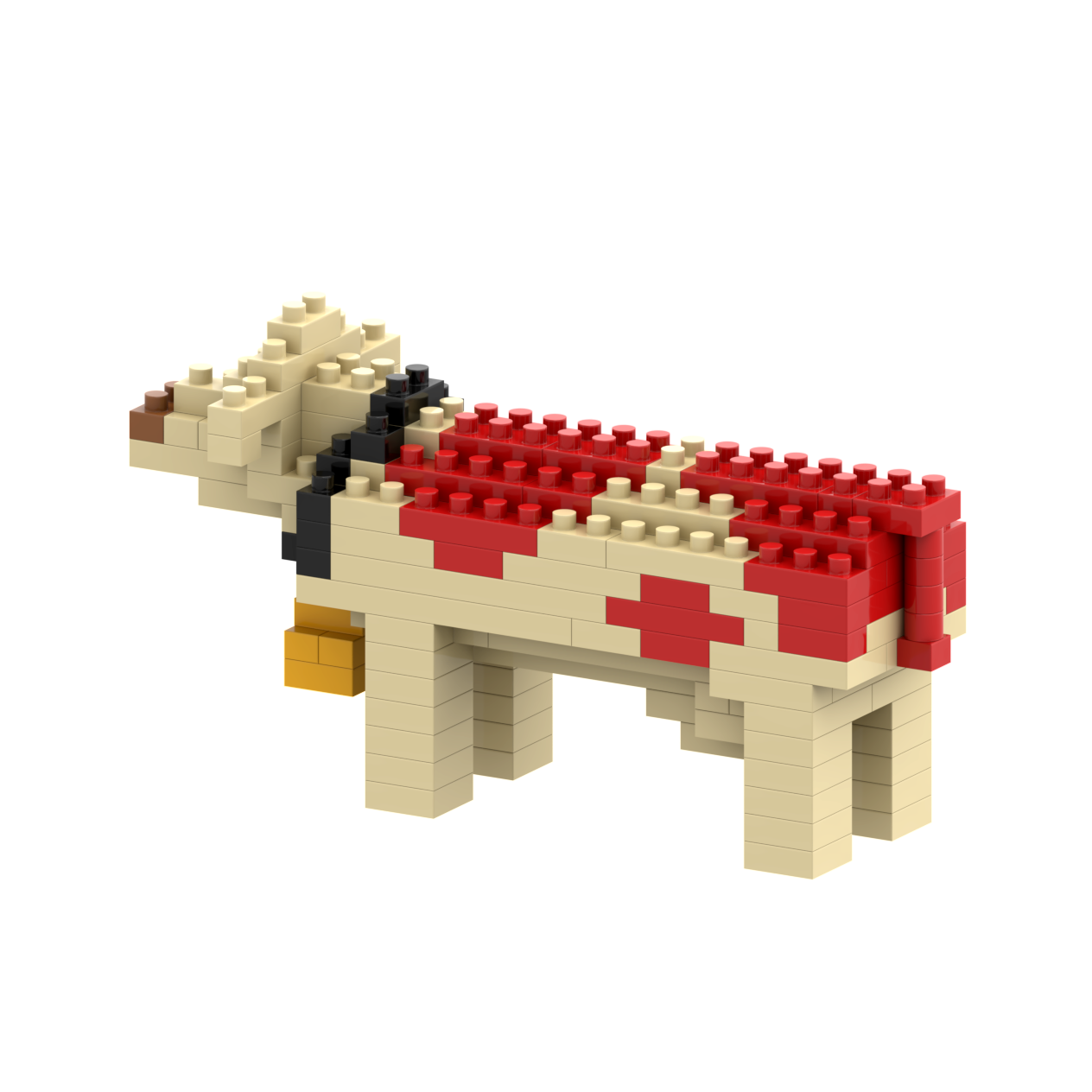 Brixies vache suisse en briques