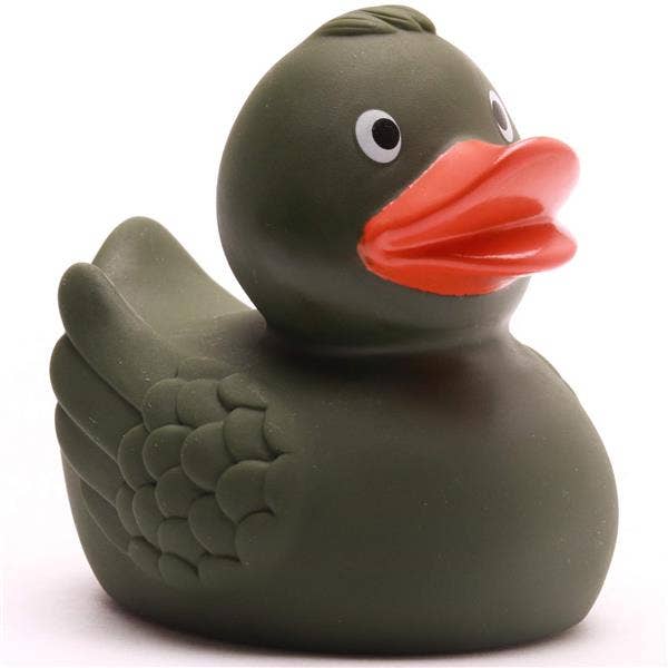 Duck with wings, olive green