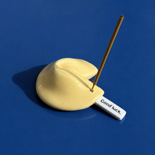 Porte-encens Biscuit Chinois « Fortune Cookie »