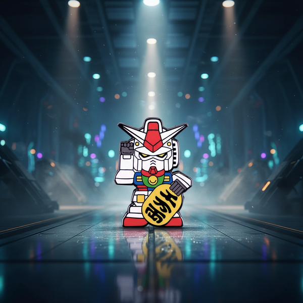 Lucky Robot Cat Pin