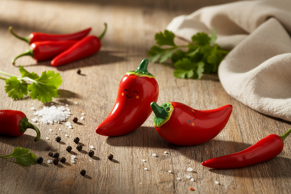 Salière et poivrière Piment – vue 2