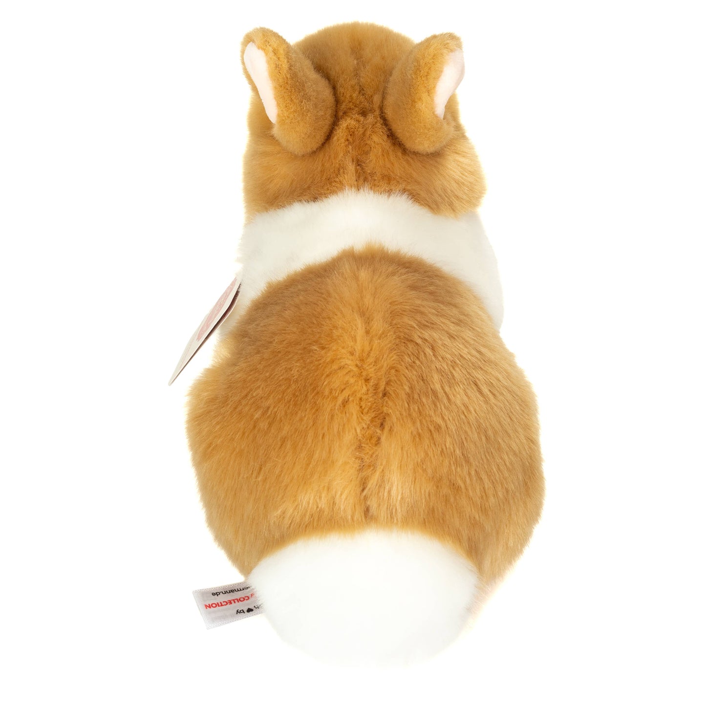 Beige and white rabbit plush toy