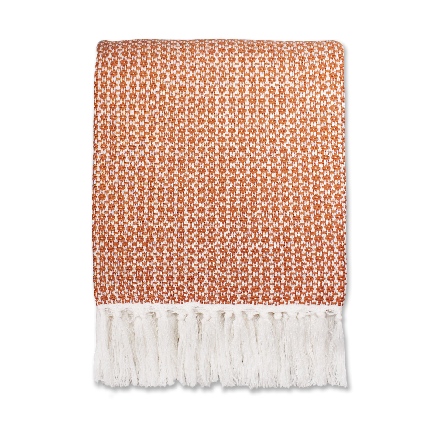Ayla Clay Orange Plaid – 125 x 150 cm