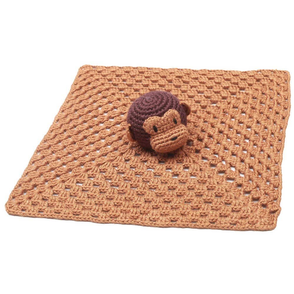Crochet Monkey Plush Toy - Brown