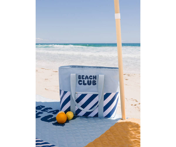 Stripes Blues & Beyond Insulated Tote Bag