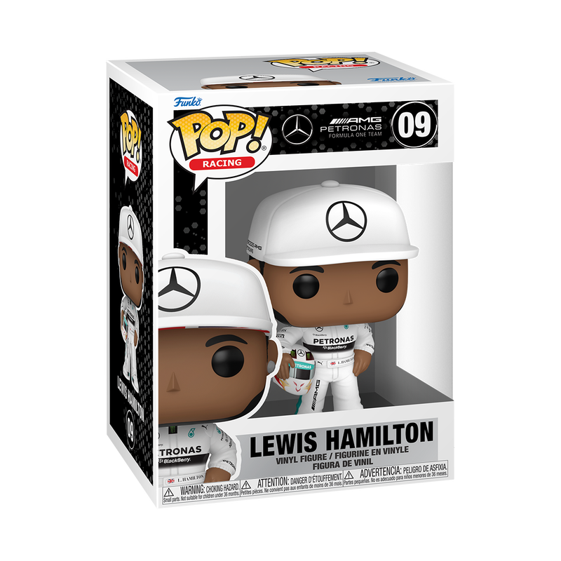 Pop! Lewis Hamilton met helm