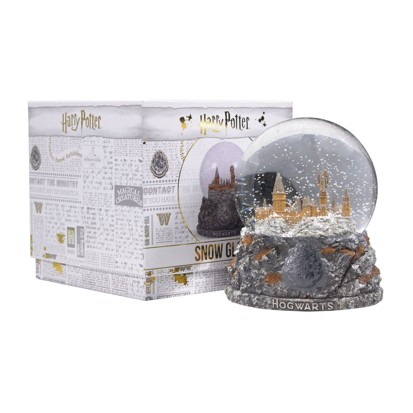Schneekugel in Schachtel (100 mm) - Harry Potter (Schloss Hogwarts)