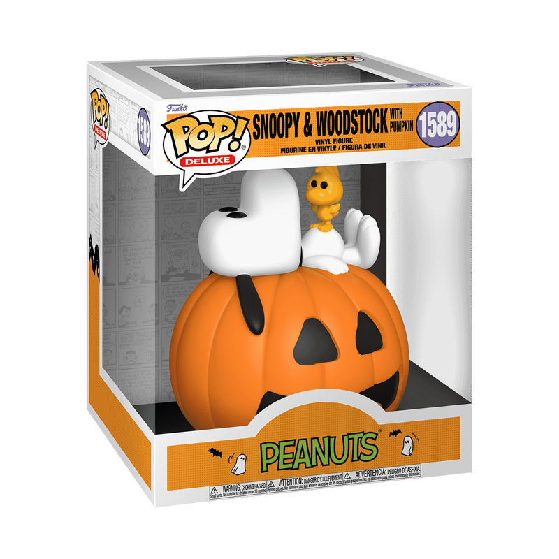 Pop! Deluxe Snoopy & Woodstock with Pumpkin