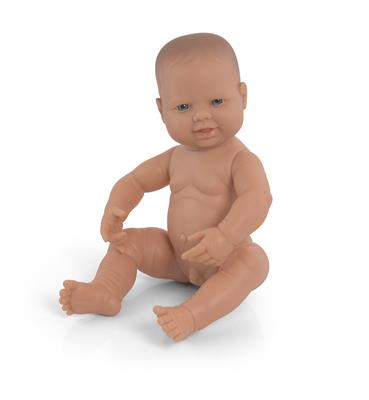 ML Poupées: POUPÉE BÉBÉ GARCON EUROPEEN 40cm, parfumée vanille, imperméable, poupée sexuée, en résine. Made in Spain, 10m+