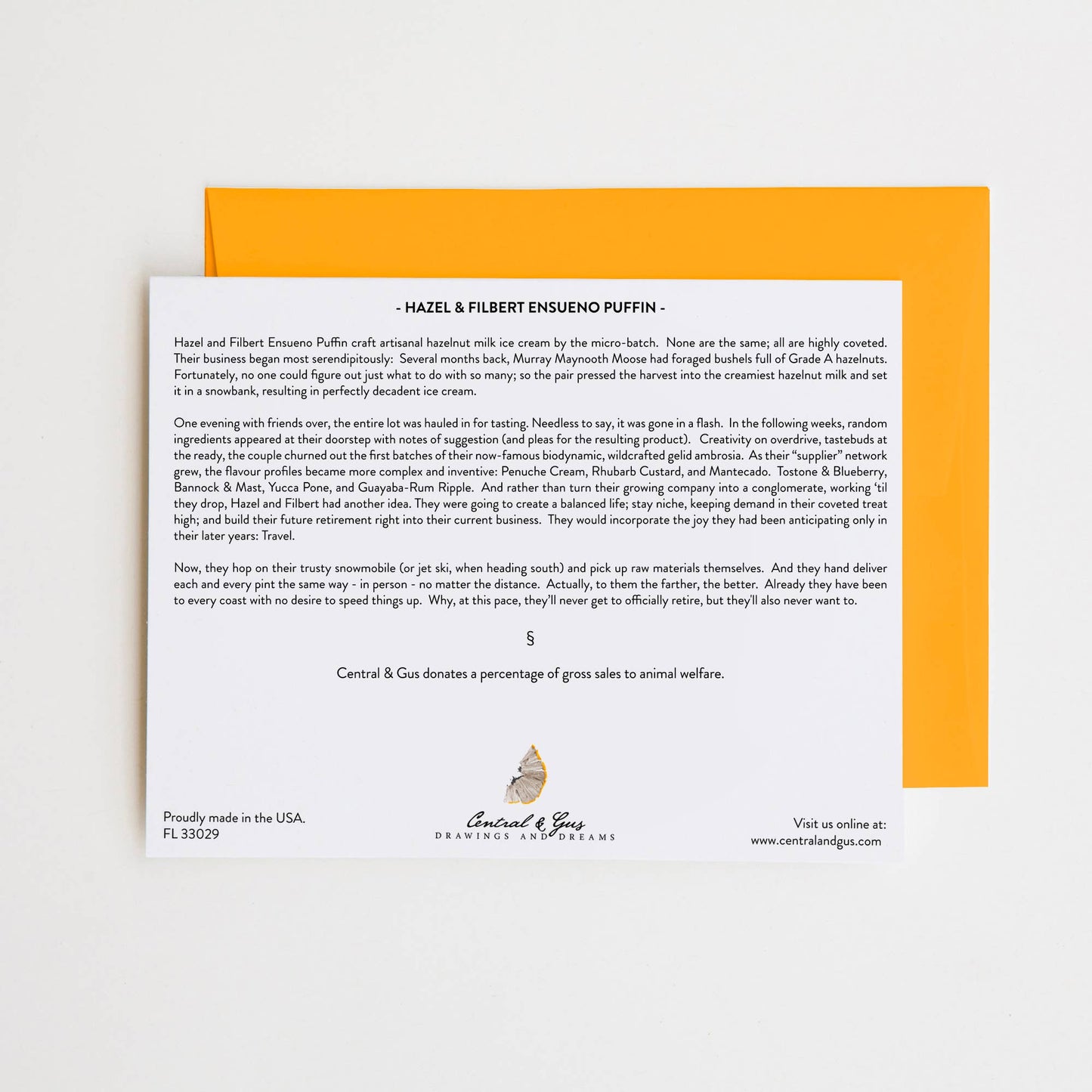 Hazel & Filbert Ensueno Carte de puffin