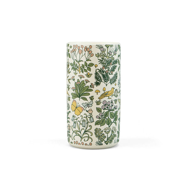 Voysey-Keramikvase, Botanischer Garten, Fauna und Flora