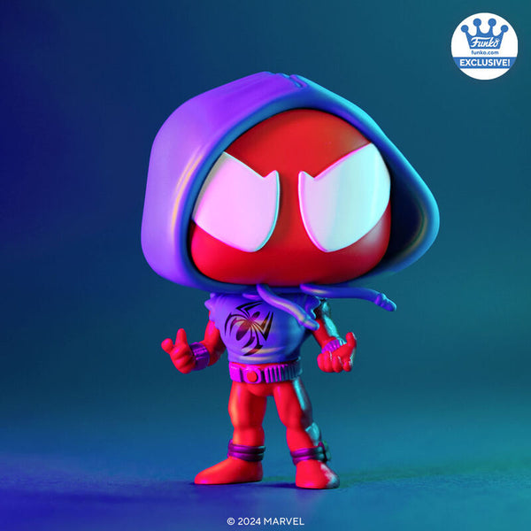Funko Pop! Scarlet Spider avec Hoodie – Spider‑Man