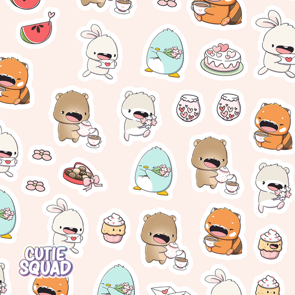 Valentine's Day Date Sticker Sheets