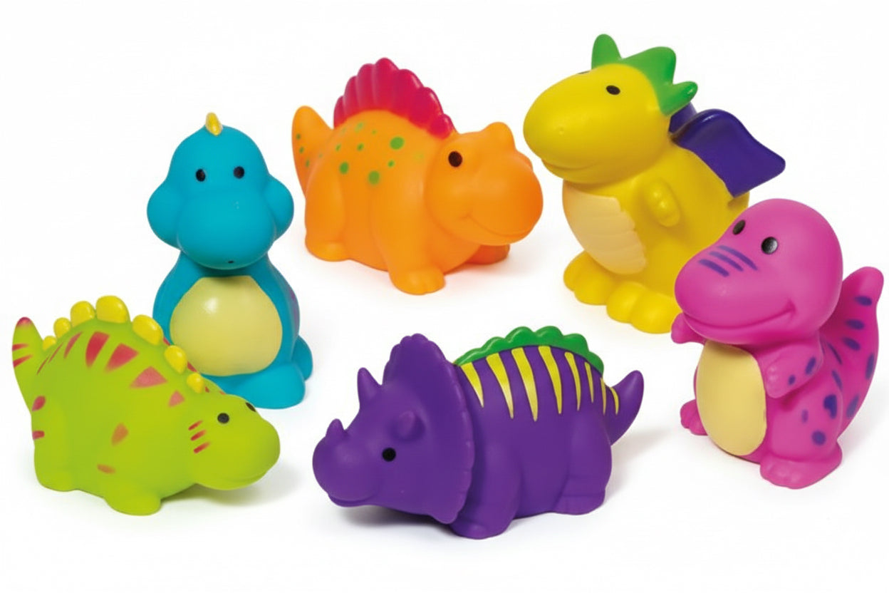 Waterworld: ASPERGEUR dinosaure L9cm, 6 modèles ass., en présentoir, 2+