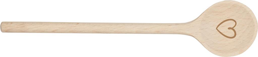 Heart wooden spoon