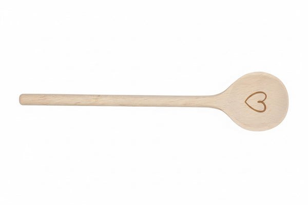 Heart wooden spoon